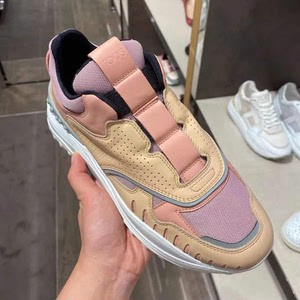 全新tods粉色拼色老爹鞋 江疏影同款