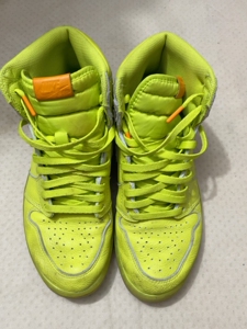 jordan 1 retro aj1 佳得乐柠檬黄橙色 成色