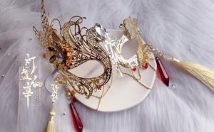 dzh灯盏家「太子悦神」天官赐福谢怜cos太子悦神面具衍生琉