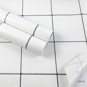 墙纸自粘灰色马卡龙