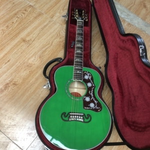 38寸吉普森赵雷同款吉他,绿水鬼吉他,面单吉他,单板吉他,云