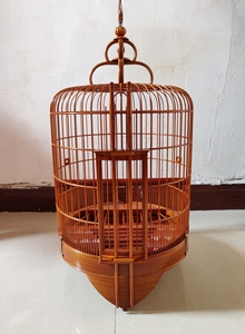广笼画眉鸟笼,广东清远笼.欣赏一下纯手工艺作品.(陈景艳师傅
