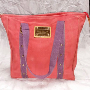 lv 单肩托特包 帆布 中古 斜挎质感赞赞的包子