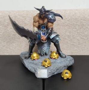 【秀】英雄联盟lol蛇发女妖卡西奥佩娅元祖瑞兹蛮王手办雕塑周