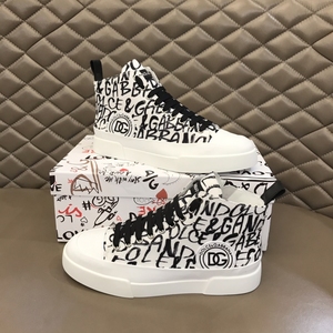 dg涂鸦字母高帮帆布鞋男女同款  35-40.38-44.