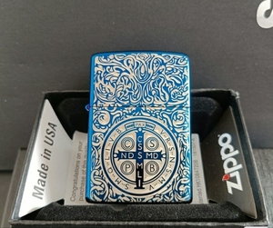 闲置个人珍藏版zippo打火机蓝冰康斯坦丁正品打火机zipp