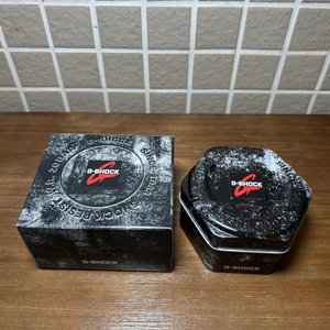 卡西欧包装盒 卡西欧正品铁盒纸盒一套 全新