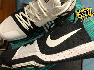 5欧文3tb版黑白鸳鸯篮球鞋德鲁大叔