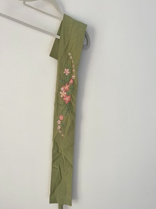 茉莉和扶苏类似款腰封刺绣樱花抹茶绿