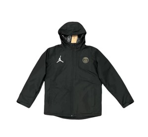 aj巴黎秋冬款防风连帽冲锋衣棉服 刺绣logo 内里加棉 面