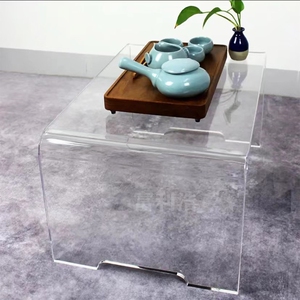 推荐 高透亚克力u型展示架 有机玻璃凳子茶几桌热弯工艺 简约