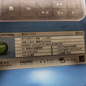 宏基星锐4750g笔记本电脑