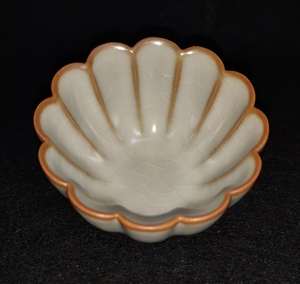 包邮 莲花杯 豆黄色 台湾邱卫国柏韵汝窑非柏采茶壶陶瓷开片莲