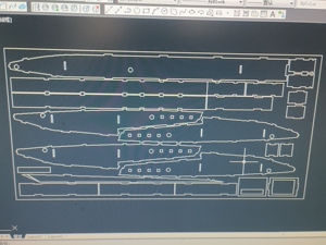 船模图纸 虾艇图纸 cad切割图纸