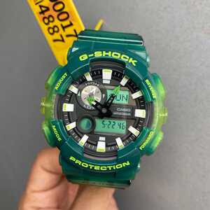 【已验货】95新卡西欧透明果冻绿gax-100msa稀有款潮汐月相手表