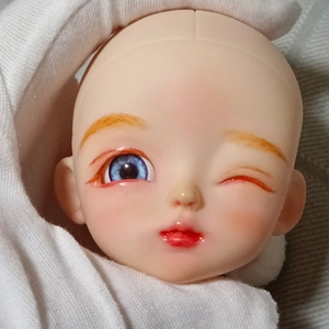 bjd六分娃头 6分头 芭比娃娃 胶皮娃娃