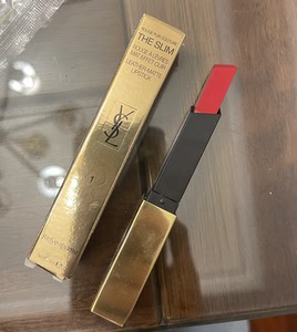 出ysl圣罗兰小金条细管口红 哑光 01色呛口辣椒
