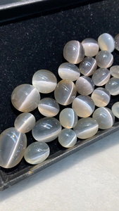 天然珍贵矽线石猫眼戒面