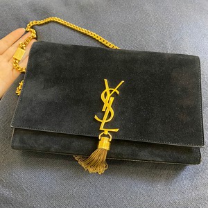 ysl/圣罗兰丝绒流苏翻盖链条包
