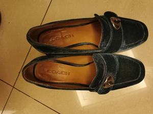 leidolphin淘宝coach红色丝绒单鞋高跟 35码 跟高6cm,很漂亮0人付款