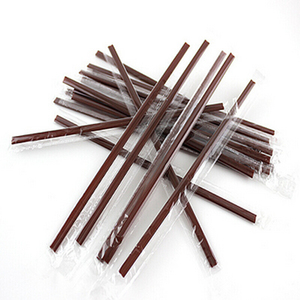 一次性咖啡吸管500支 麦当劳双排两孔咖啡搅拌棒18cm 热饮管细吸