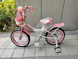 优贝儿童自行车带有辅助轮三角稳定结构更安全童车脚踏车单车