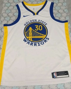 勇士队30号库里城市版球迷热压nba正品男女篮球球衣