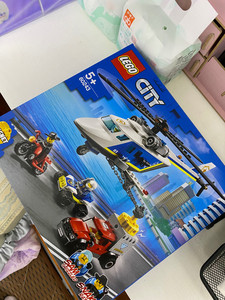 1616乐高(lego)积木 城市系列60243 警用直升机大追