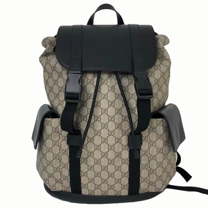 【95新】古驰gucci双肩包双g格纹户外书包背包时尚男包