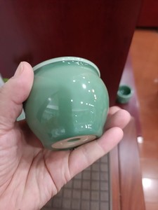 吴勇老师制 龙泉青瓷 弟窑原矿釉 梅子青 全手工 主人杯