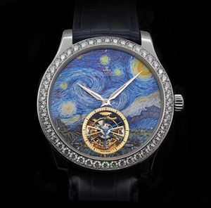 积家 大师系列 16634v2 梵高十大名画之一 星月夜 白