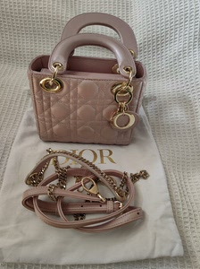 dior黛妃粉色迷你包