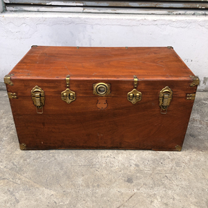 老式樟木箱 怀旧70 80年代古董老箱子 旧物整版樟木大尺寸