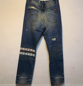 clot陈冠希长寿一代牛仔裤36码赤耳包边无标无皮牌 痛快的