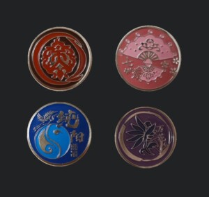 剑三周边剑网3周边 门派logo徽章金属烤漆万花七秀纯阳天策