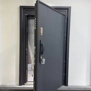 【出厂价】全新甲级防盗门锌合金入户进户三七开子母门单门安全进