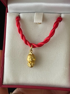 周大福 999足金吊坠 生肖 金鸡 小鸡 香港周大福购入全新