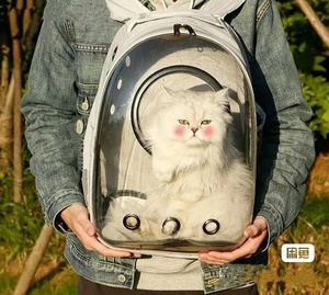 【转卖】宠物太空舱包外出猫包便携狗狗装猫双肩猫袋书包猫咪背包