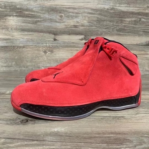 air jordan 18 aj18 大红 公牛 翻毛皮