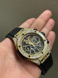 个人闲置*hublot宇舶宇宙大爆炸18k黄金后镶钻满天星