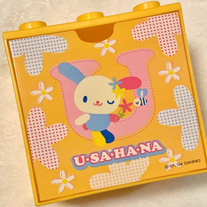三丽鸥 usahana 花小兔 米花兔 绝版积木收纳盒