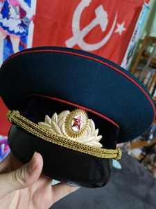 苏联苏军m69礼服大檐帽56码,品相极佳帽型完美