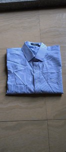 衫衫短袖衬衫男 夏季男士商务修身简约纯色含棉衬衣FDC202