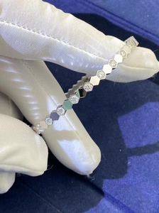 工厂直销chaumet/尚美巴黎蜂巢手镯半钻爱·巢系列18k