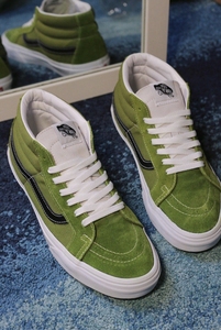 vans sk8-mid 范斯经典中帮休闲板鞋 墨绿色