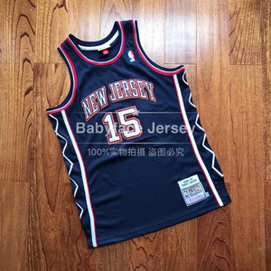 新泽西篮网队 15号卡特 au密绣球衣