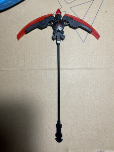 fm死神机娘武器 可折叠双刃镰刀 长约18厘米 可泛用于hg