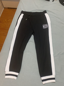 lowew 罗意威新款logo刺绣拼接撞色设计男士卫裤休闲裤