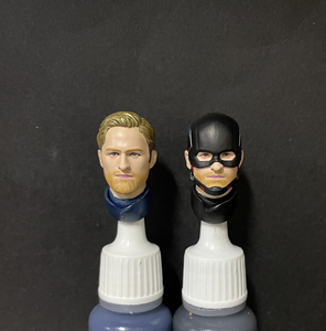 1/12美国密探头雕重涂,6寸新美队约翰沃克头雕,shf美国