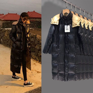 2021蒙口家羽绒服明星同款白鹅绒冬季新款拉链连帽短款男女外